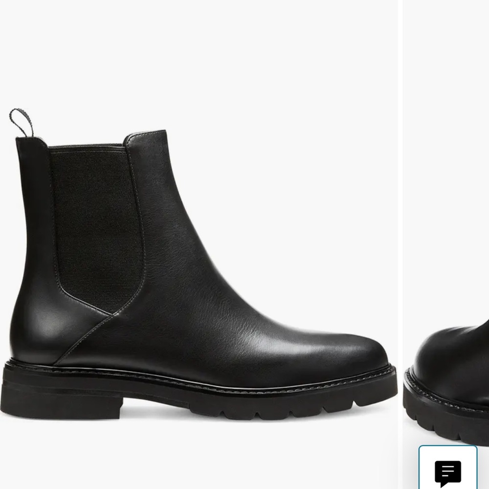 Stuart Weitzman Black Dylan Chelsea Ankle Booties